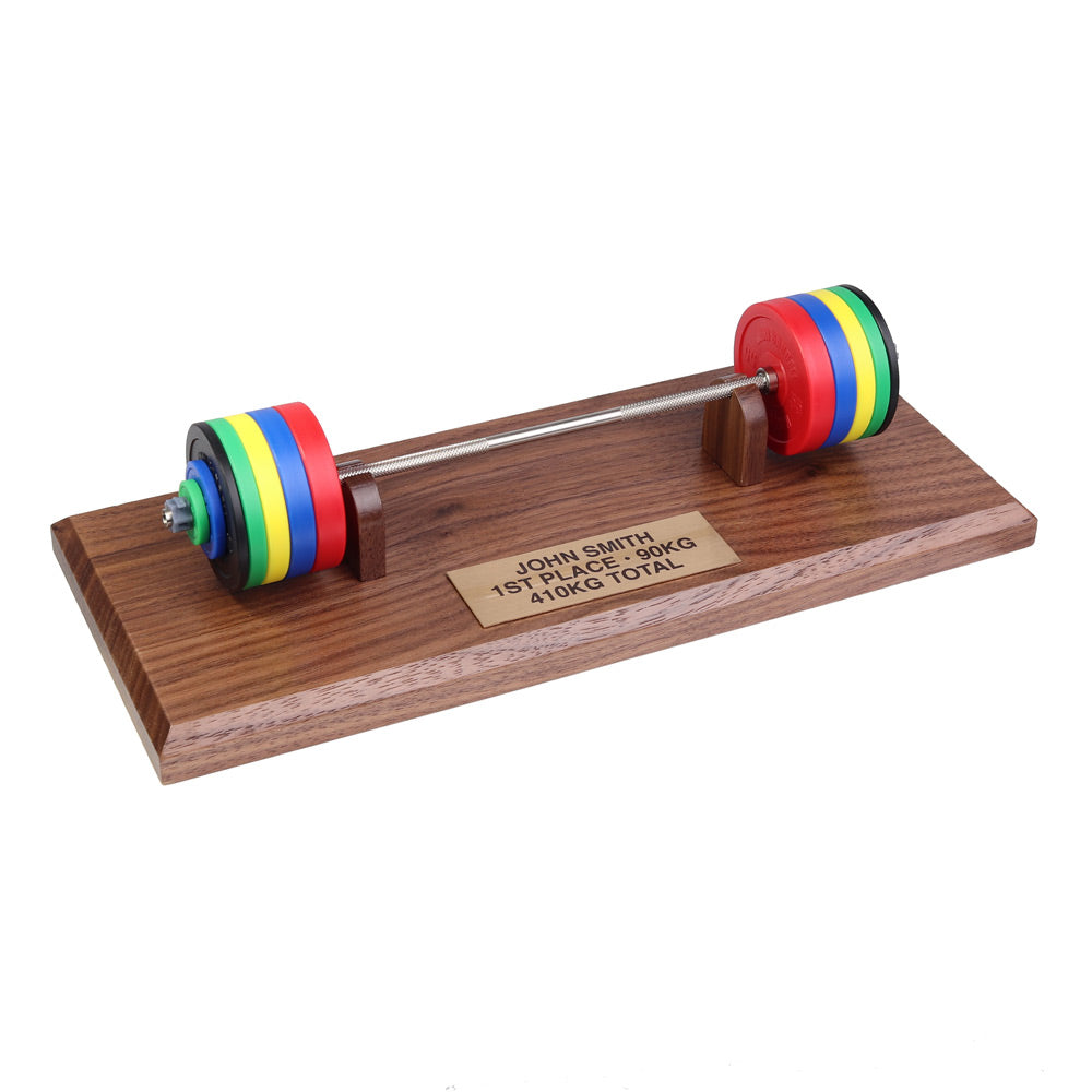 Mini Barbell Trophy