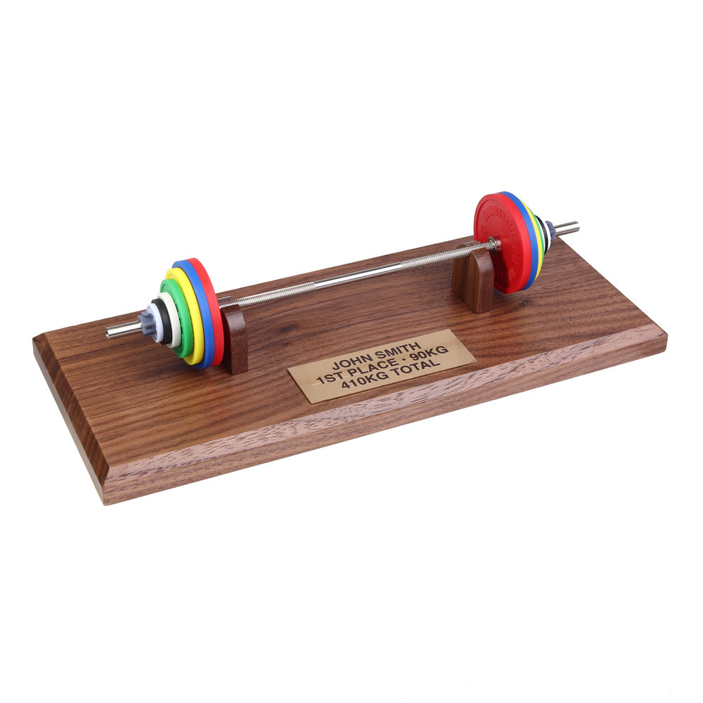 Mini Barbell Trophy