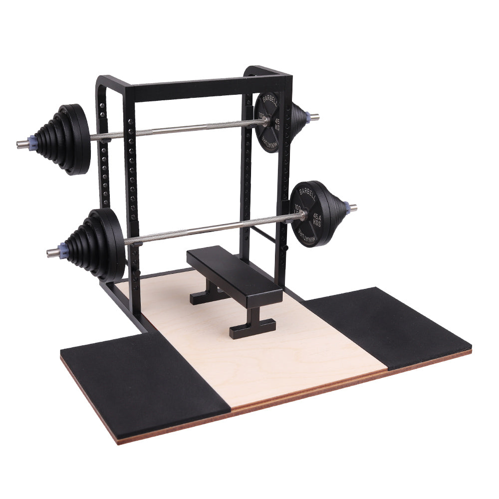 The Mini Power Rack | Stainless Steel Model Barbell + PR Tracker – Mini ...