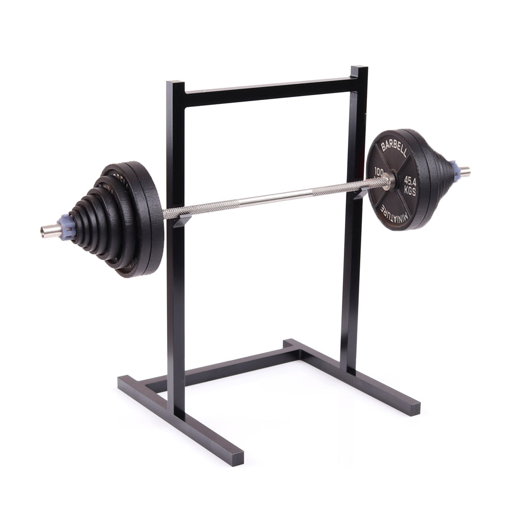 Squat Mini Rack The Mini Squat Rack | Stainless Steel Model Barbell + PR Tracker – Mini ...